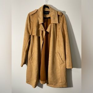 Suede Trench Coat